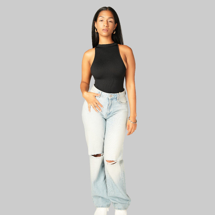 Sleek High Neck Bodyshaper Top