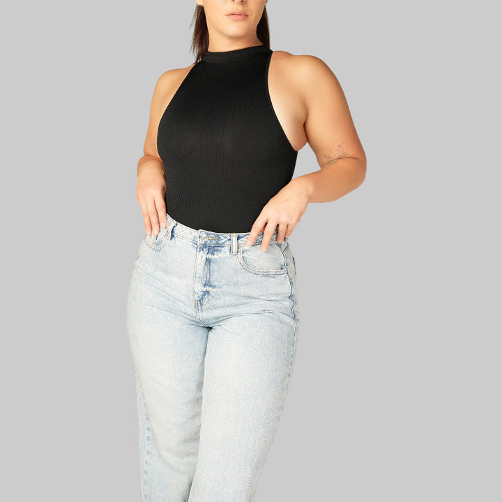 Sleek High Neck Bodyshaper Top