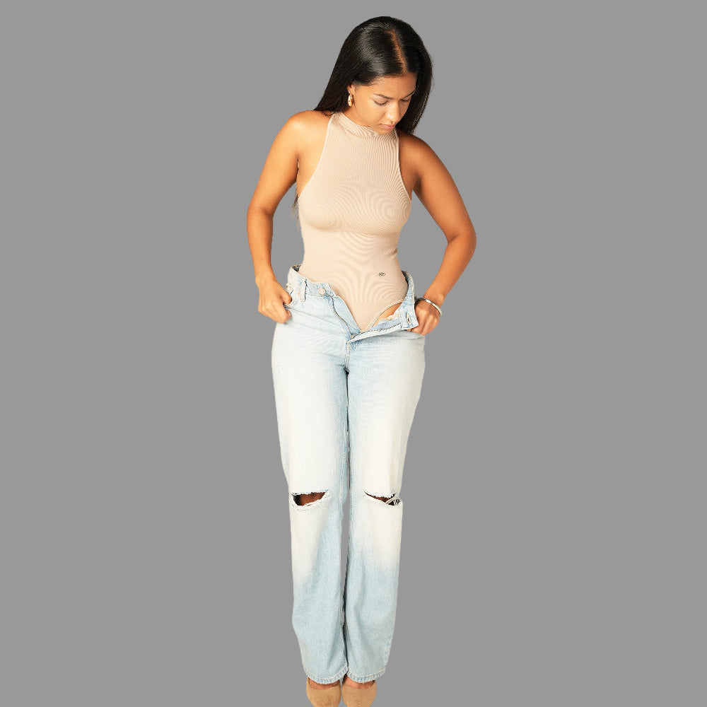Sleek High Neck Bodyshaper Top