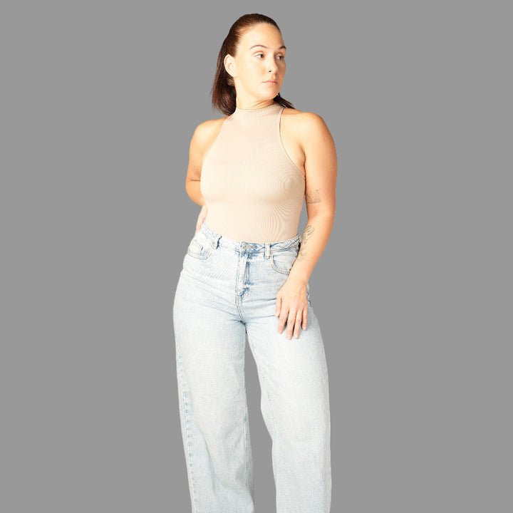 Sleek High Neck Bodyshaper Top