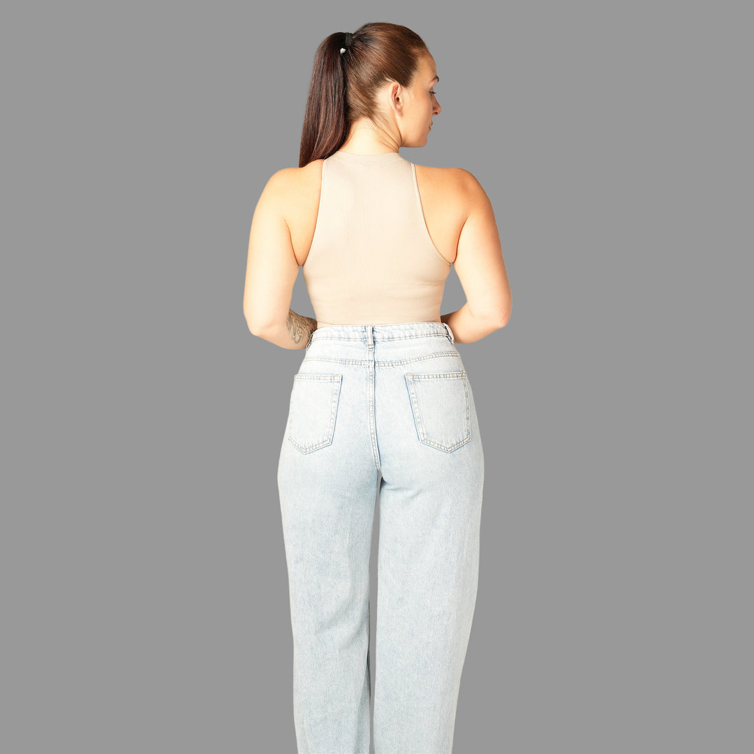 Sleek High Neck Bodyshaper Top
