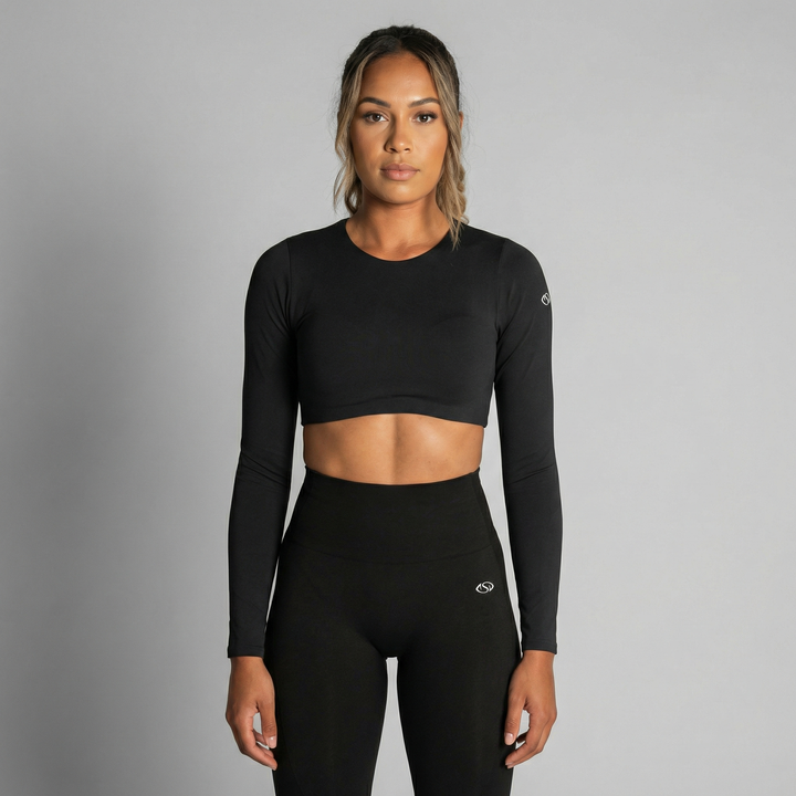 Victorious Vibes Cropped Top Red