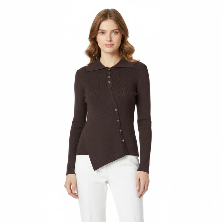 Knitted Top with Button Detail