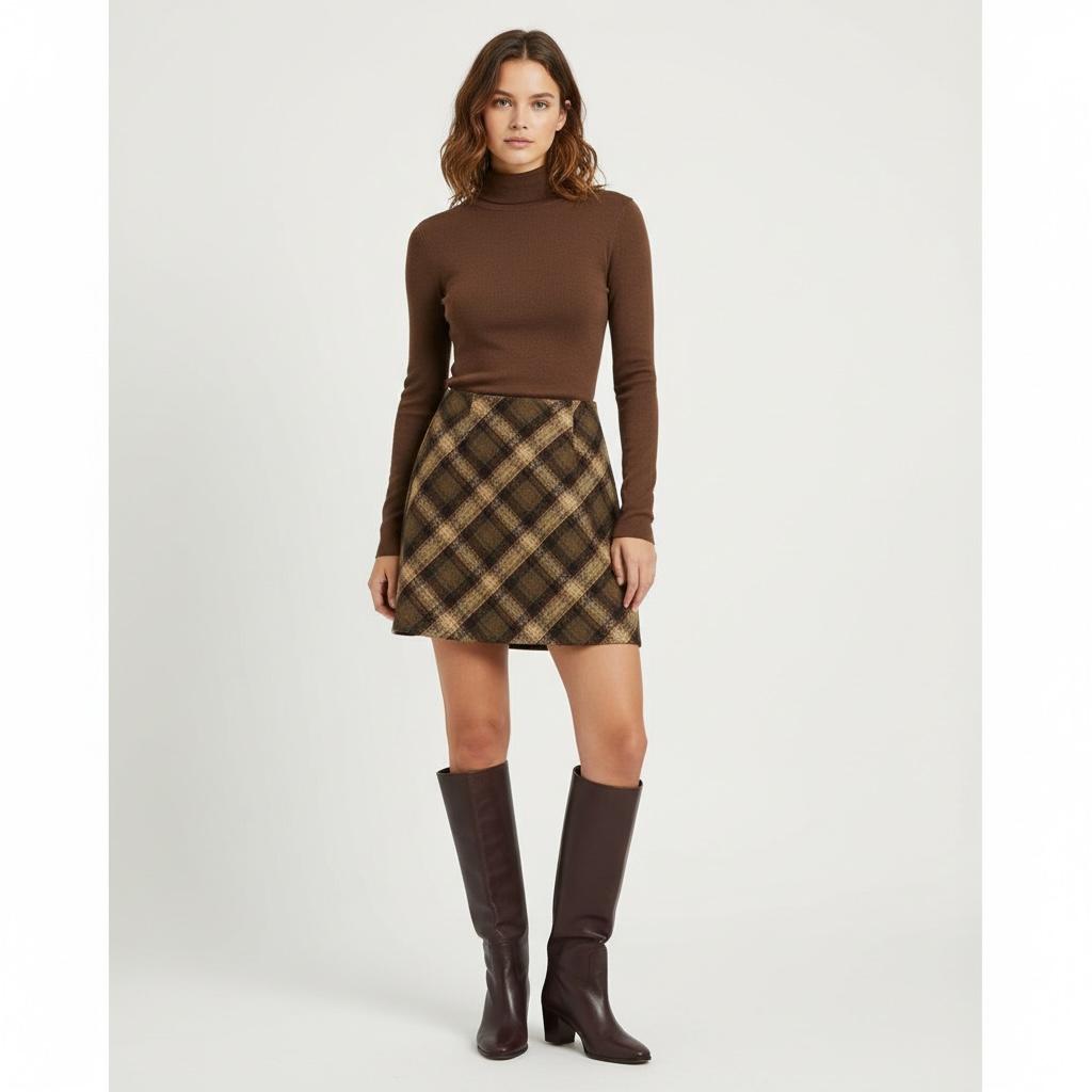 Plaid Mini Skirt