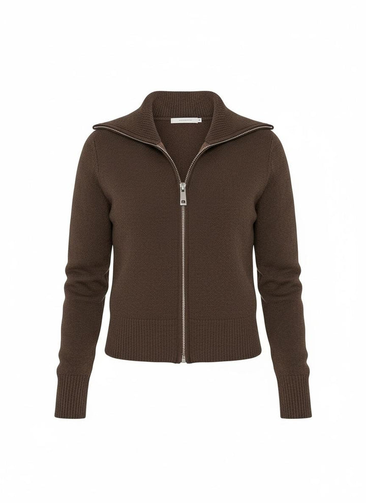Elegant Zip up Cardigan