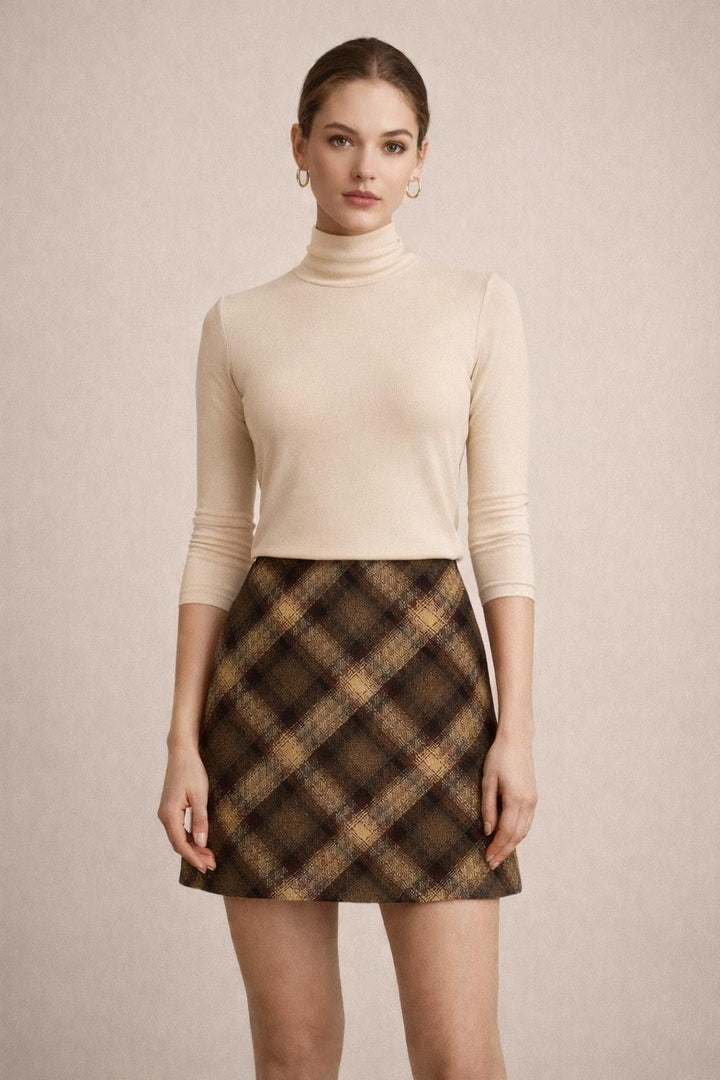 Plaid Mini Skirt